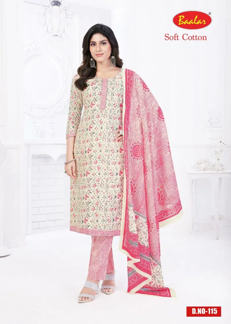 Baalar Soft Cotton 1 Printed Cotton Dress Material Catalog

